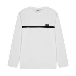 Boss Childrens/Kids Logo Long-Sleeved T-Shirt / White
